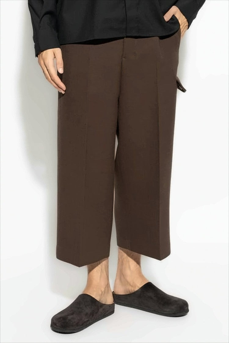 Ami Paris Straight-Cut Pants In Smooth Wool With Clean Lines