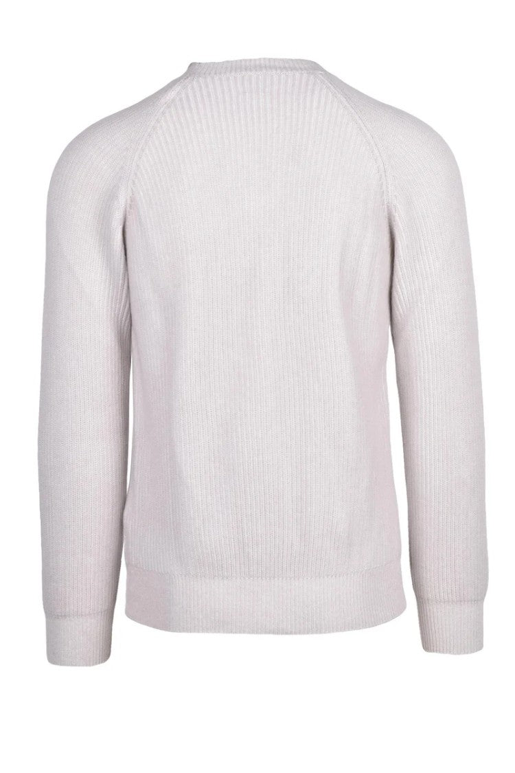 Eleventy Ribbed Crewneck Sweater Cashmere - Beige