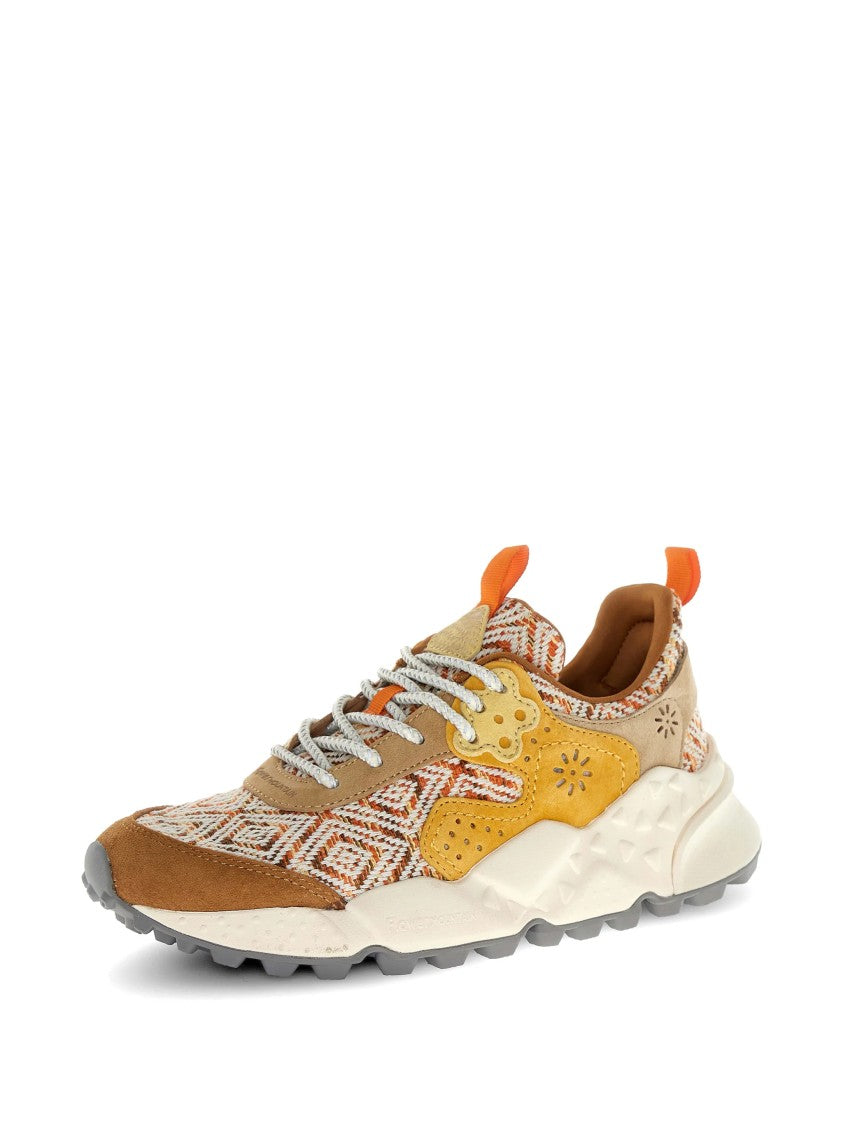 Flower Mountain Tan Orange Kotetsu Suede Sneakers