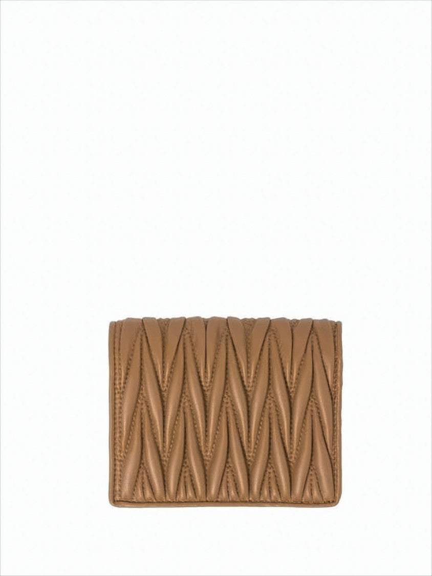 Miu Miu Quilted Lambskin Leather Wallet