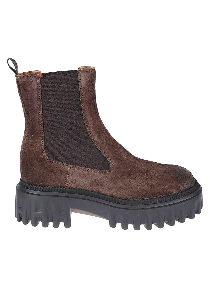 Hogan H700 Chelsea Calf Leather Boots