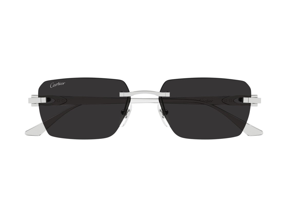 Cartier Ct0660s Rimless Titanium Square Sunglasses
