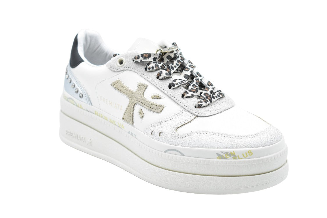 Premiata Platform Sneakers With Textured Finish