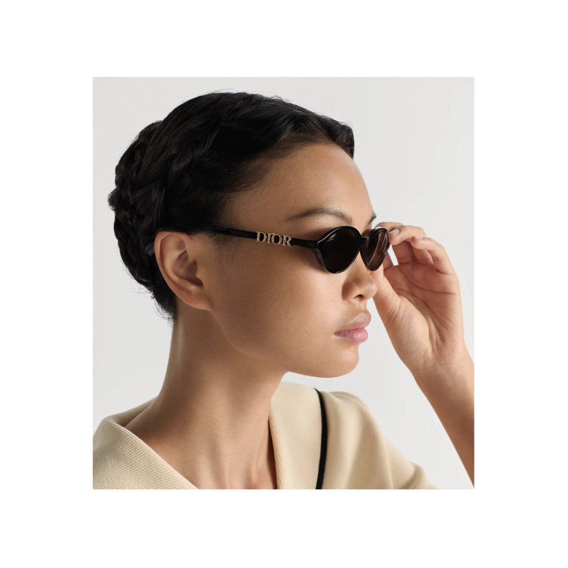 Dior Diortreasure R1i Geometric Black Acetate Sunglasses