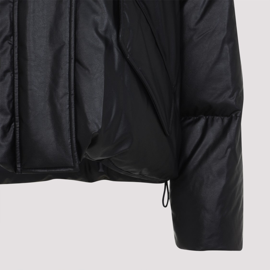 Mm6 By Maison Margiela Cropped High-Collar Jacket With Oversized Sleeves