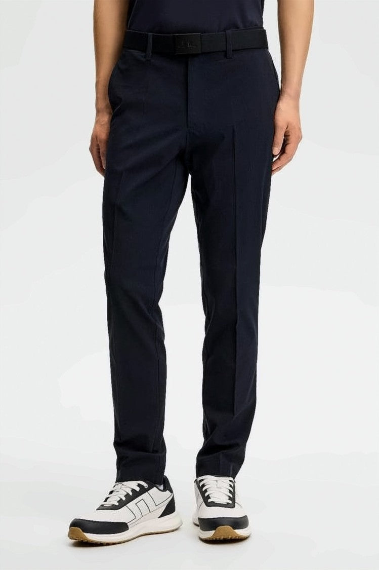 J Lindeberg Tailored Blue Straight Pants With Clean Silhouette