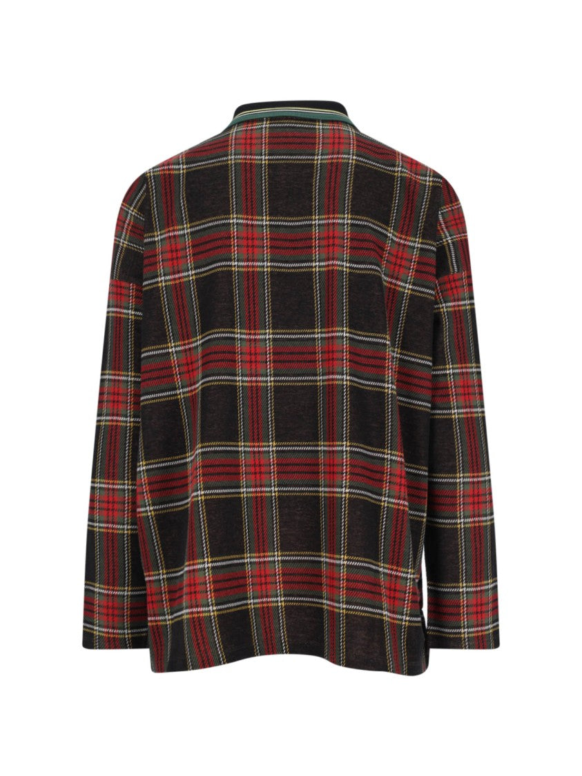 Vivienne Westwood Multicolor Tartan Polo Shirt With Classic Collar