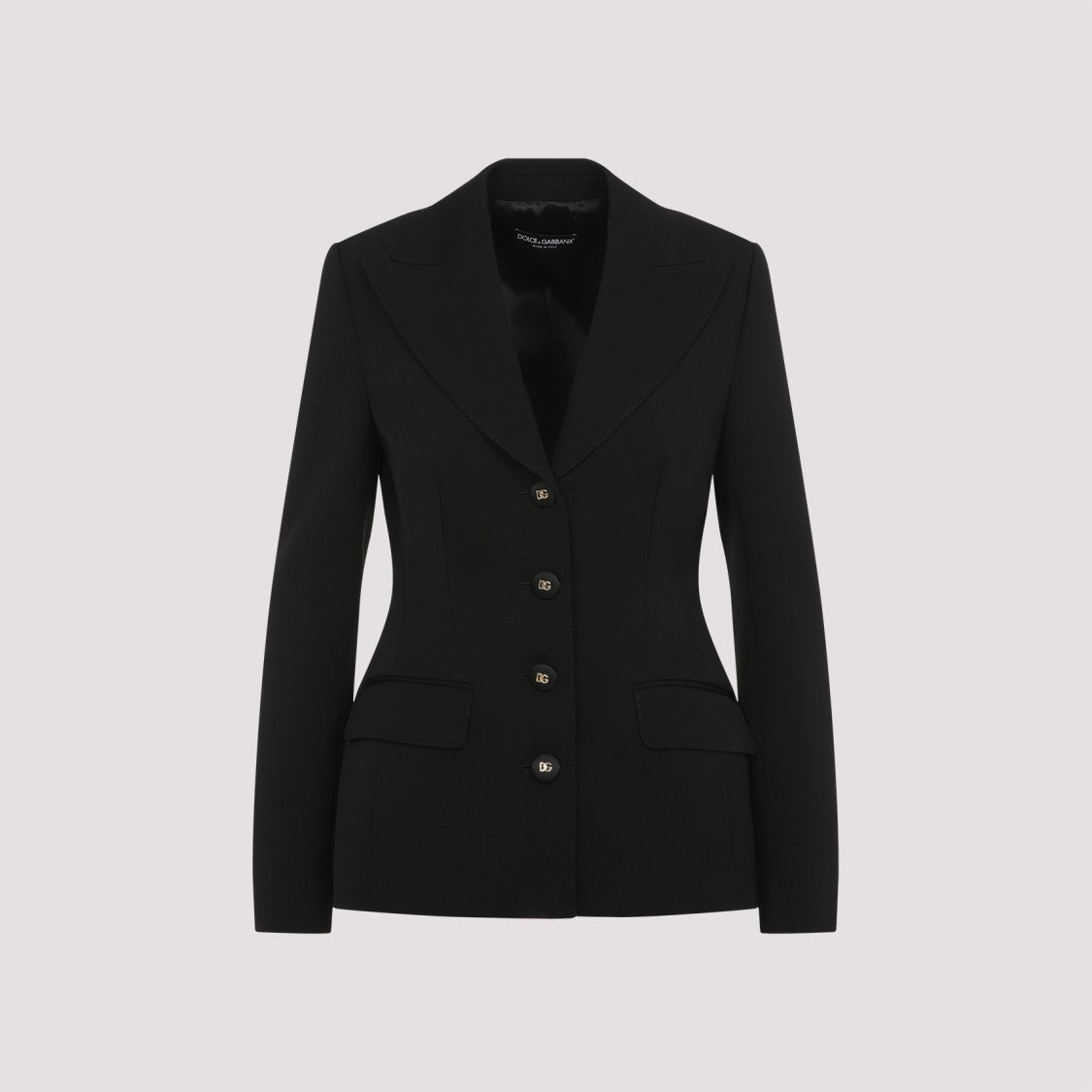 Dolce & Gabbana Black Virgin Wool Jacket
