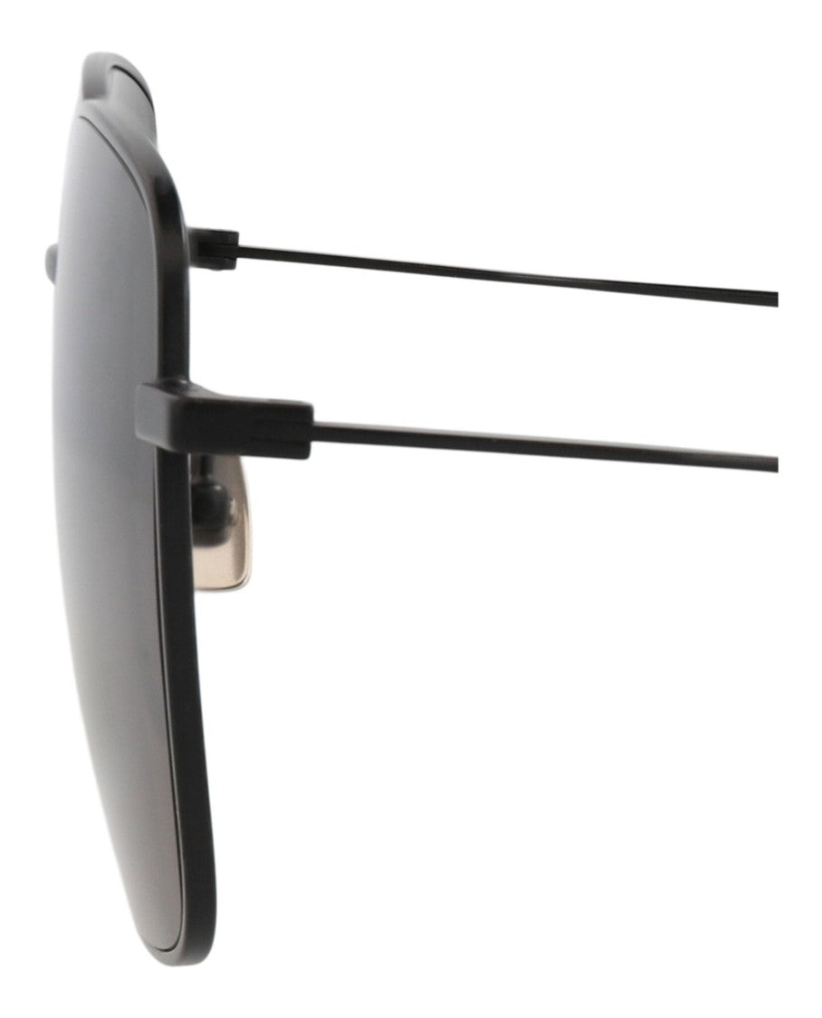 Saint Laurent Square-Frame Metal Sunglasses