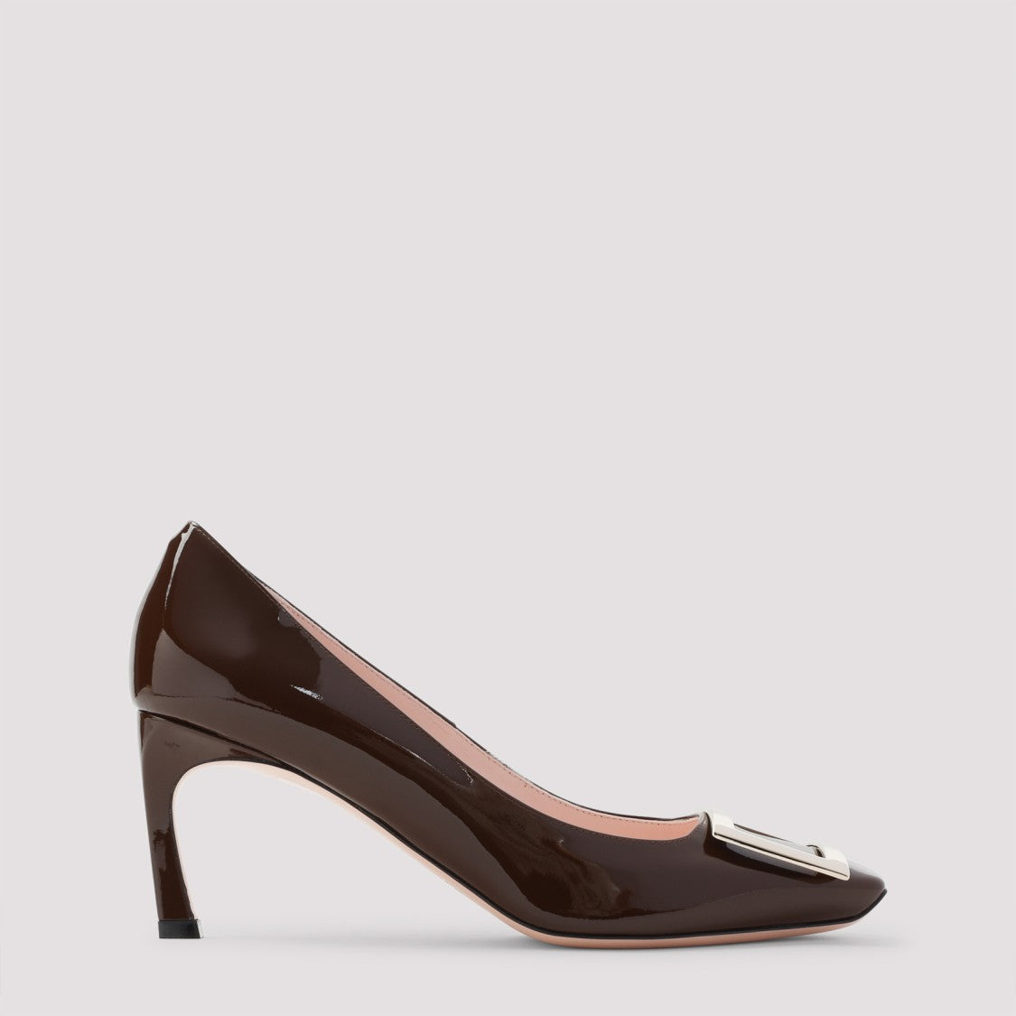 Roger Vivier Brown Patent Leather Pumps