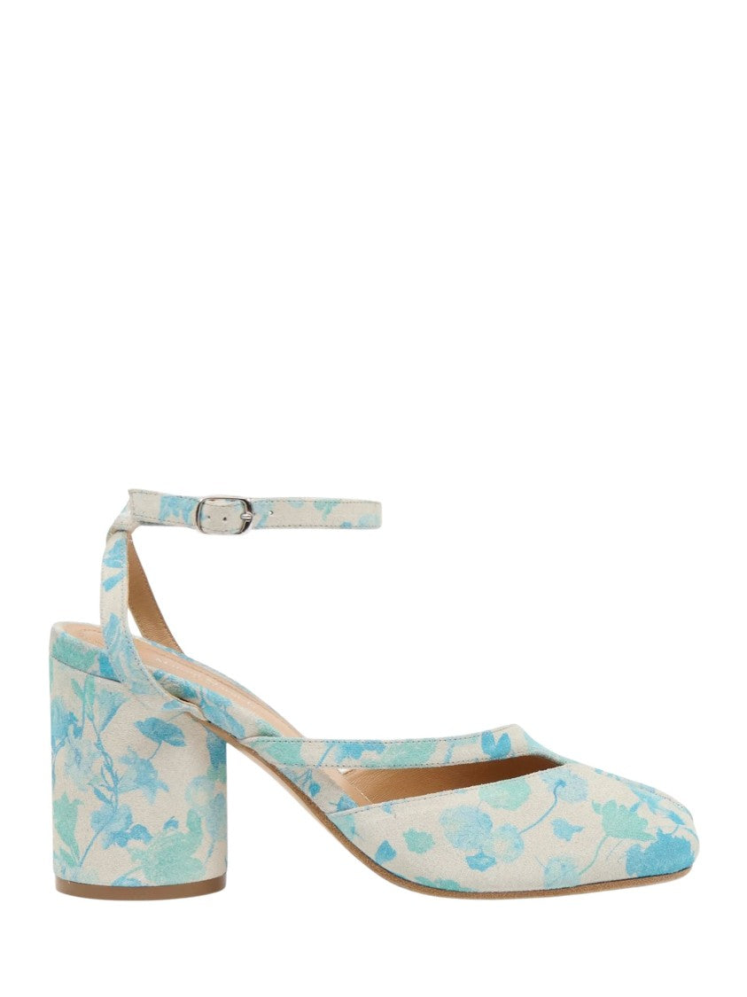 Maison Margiela Tabi Pump H80 Sandals With Floral Print