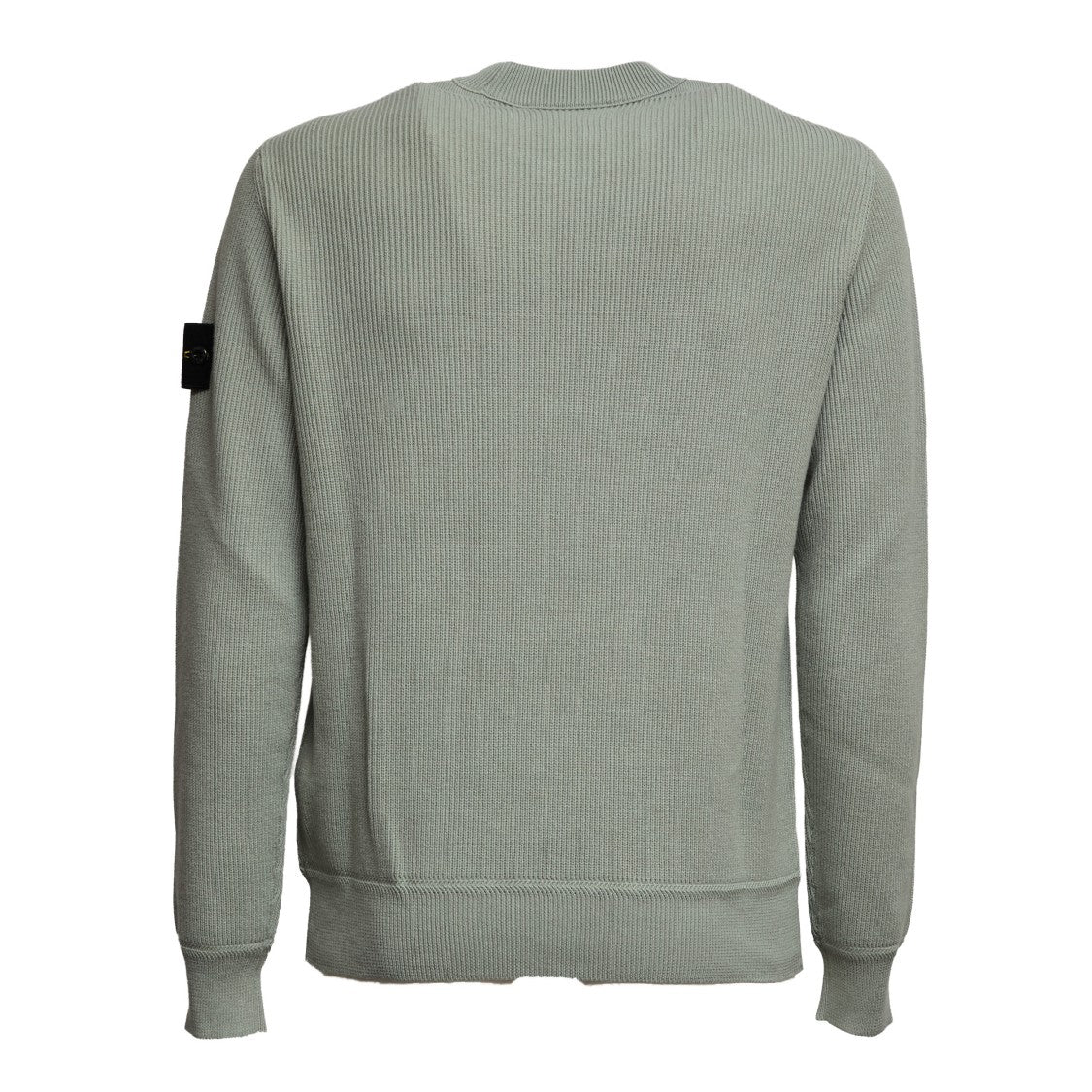 Stone Island Ribbed Soft Organic Cotton Crewneck Sweater
