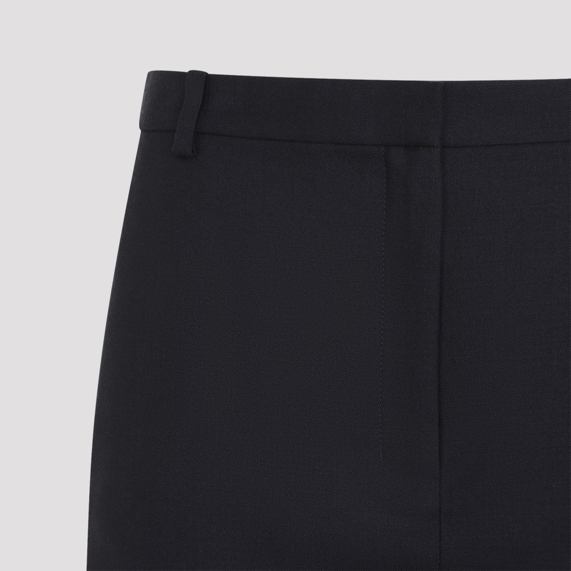 Theory Dark Navy Blue Wool Midi Skirt