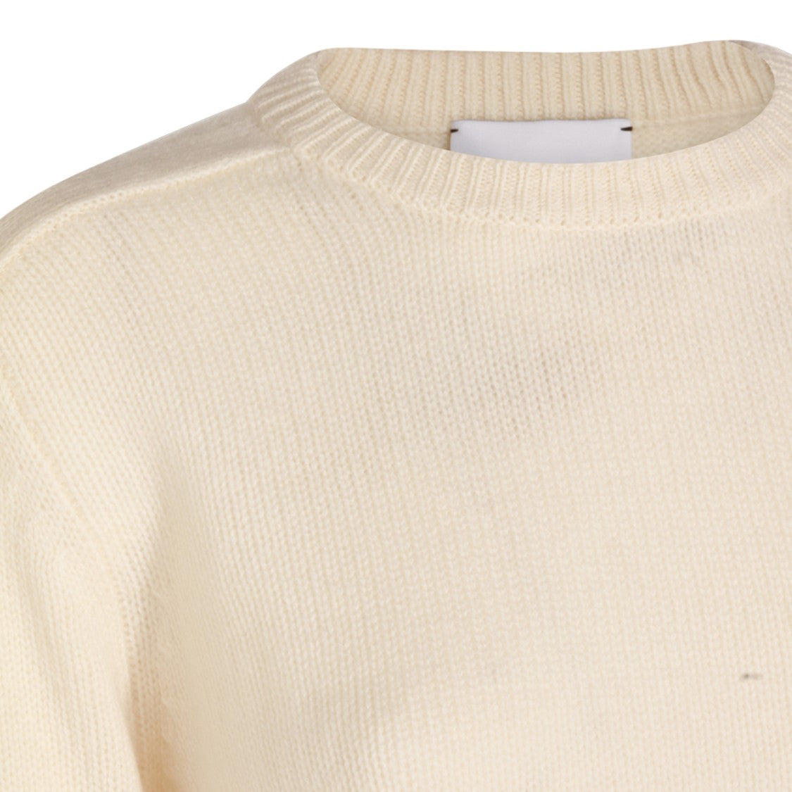 Kujiten Classic Crew Neck White Sweater