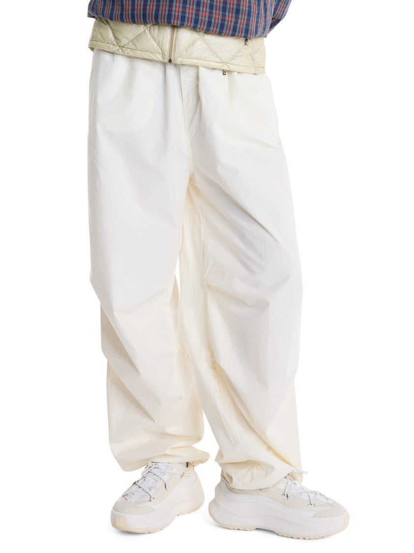 Moon Boot Chunky White Sneakers With Unique Lacing System