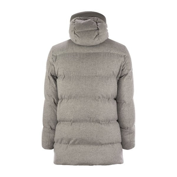 Herno Padded Quilted Casual Jacket With High Collar