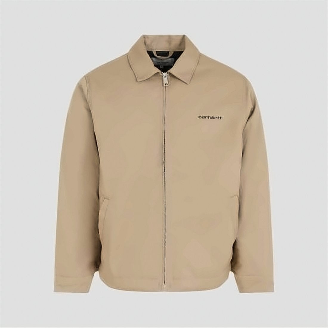 Carhartt Wip Beige Minimalist Casual Jacket With Embroidered Branding