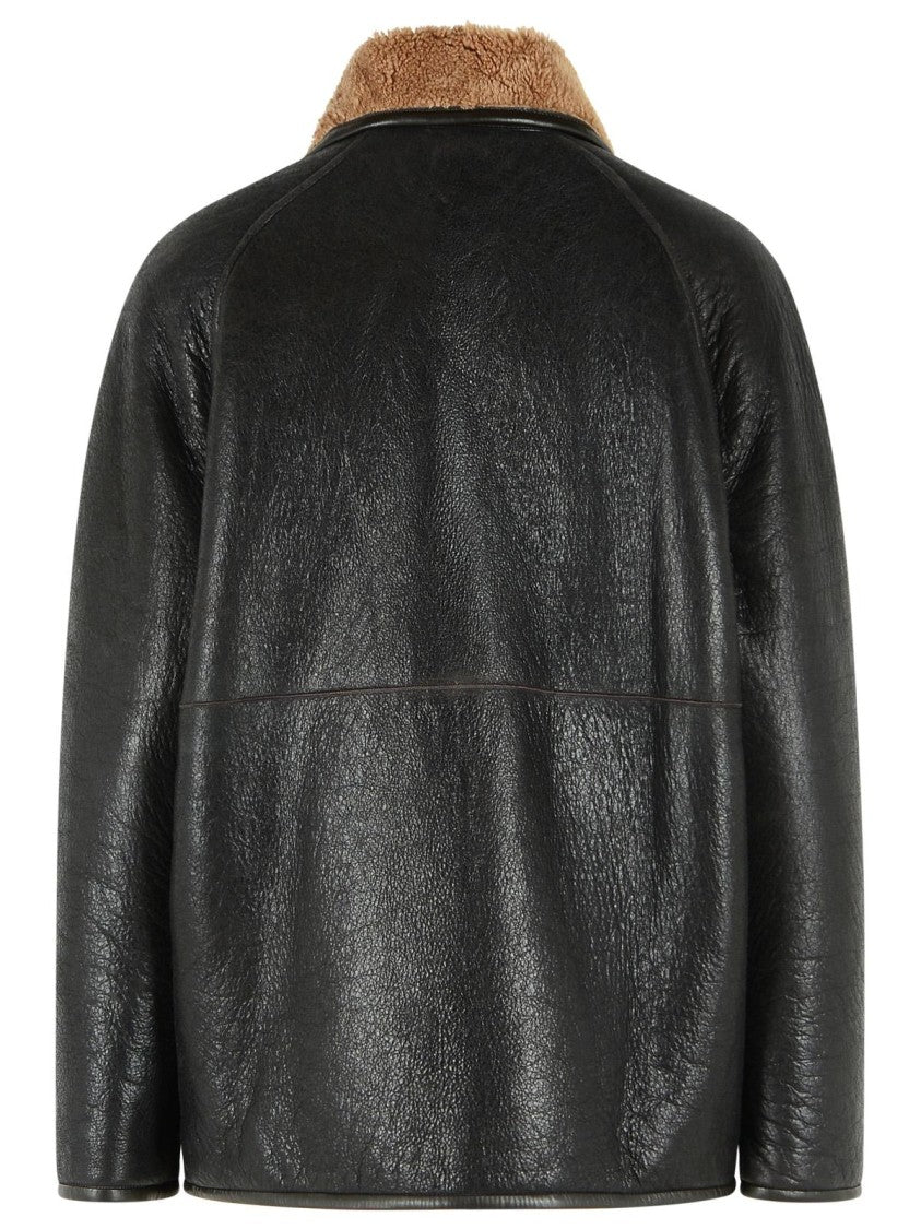 Isabel Marant 'Camber' Black Pele Sheepskin