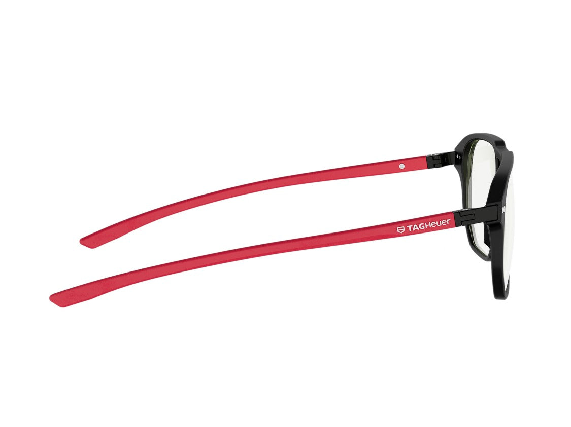 Tag Heuer Th50077i Red Square Frame Eyeglasses