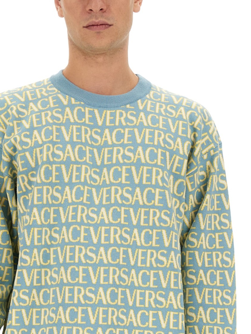 Versace Allover Logo Jersey
