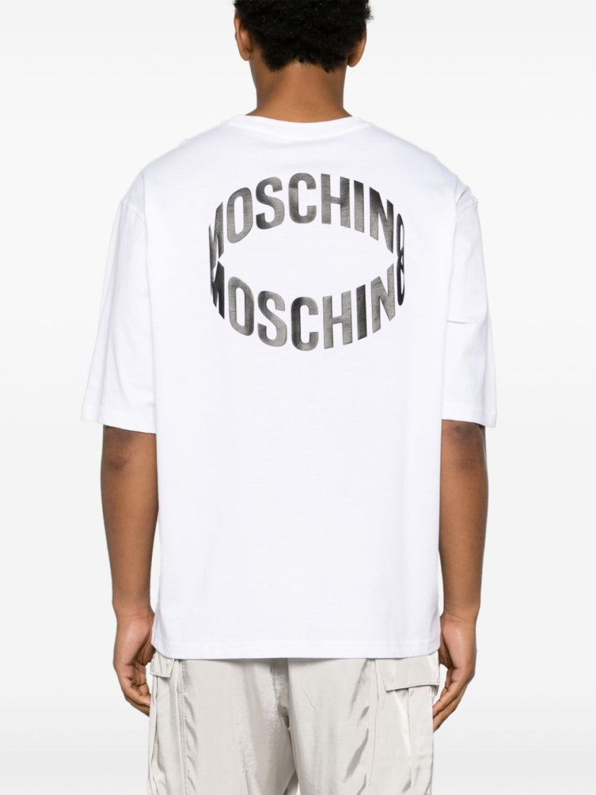 Moschino White Cotton Jersey T-Shirt