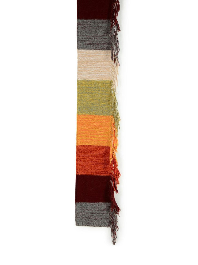 Dries Van Noten Multicolor Wool Blend Scarf