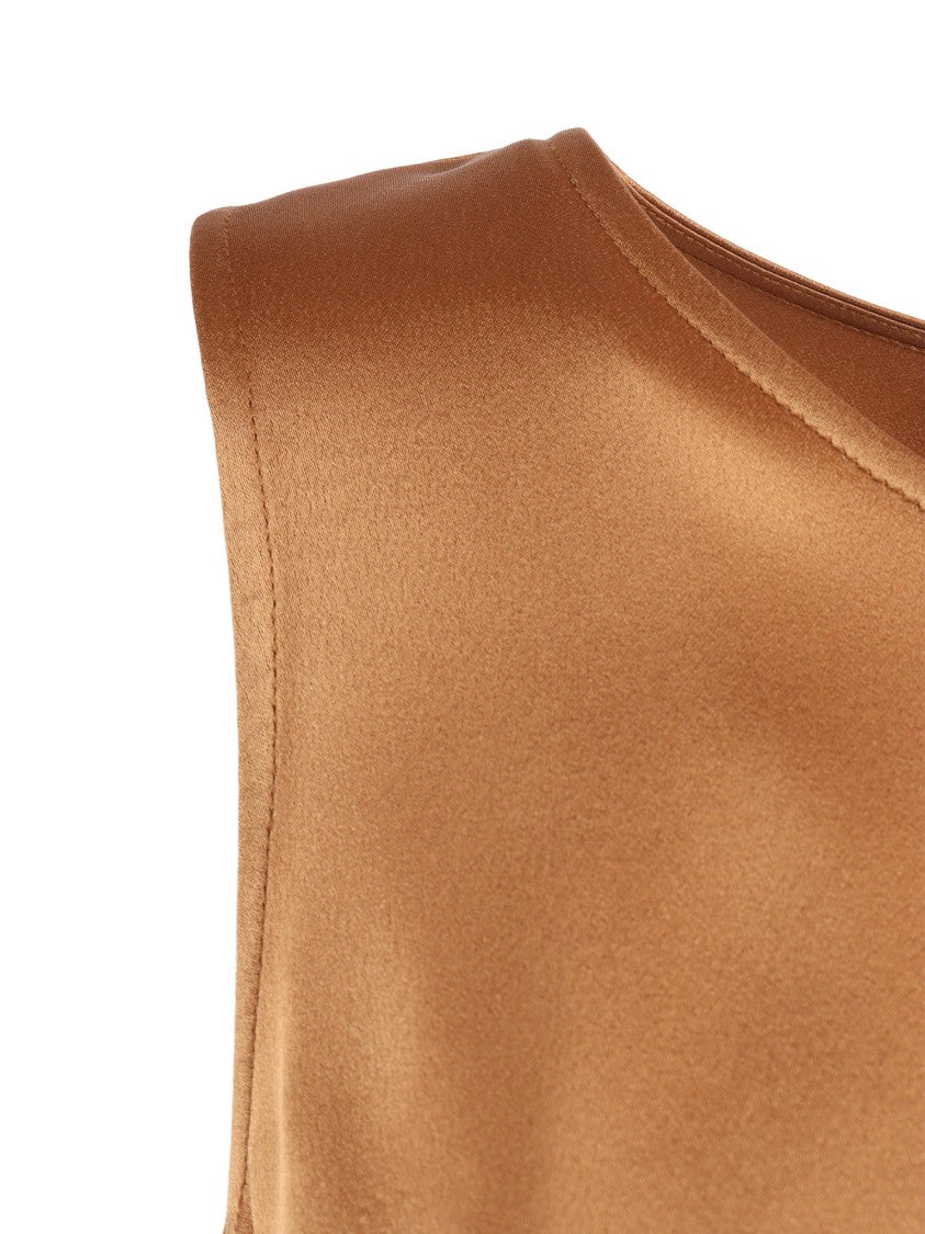 Clips Satin Finish Boxy Tank Top