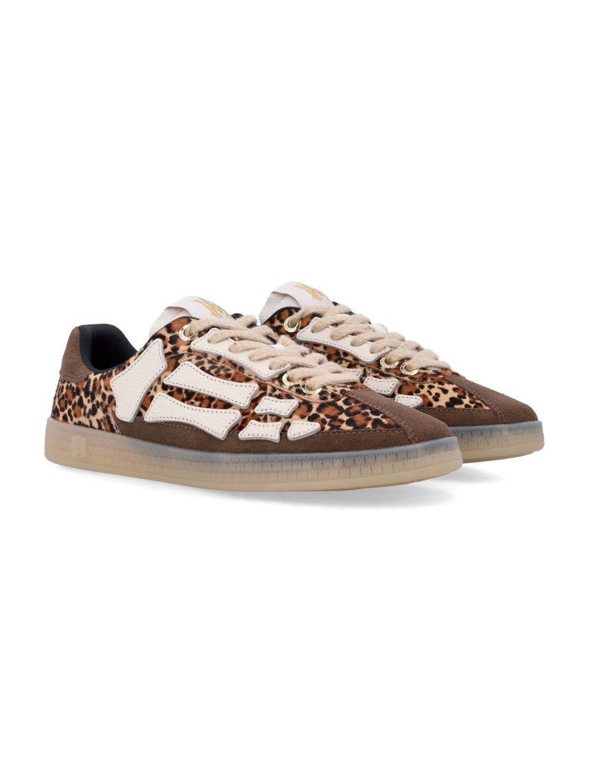 Amiri Leopard Pacific Bones Low-Top Sneakers