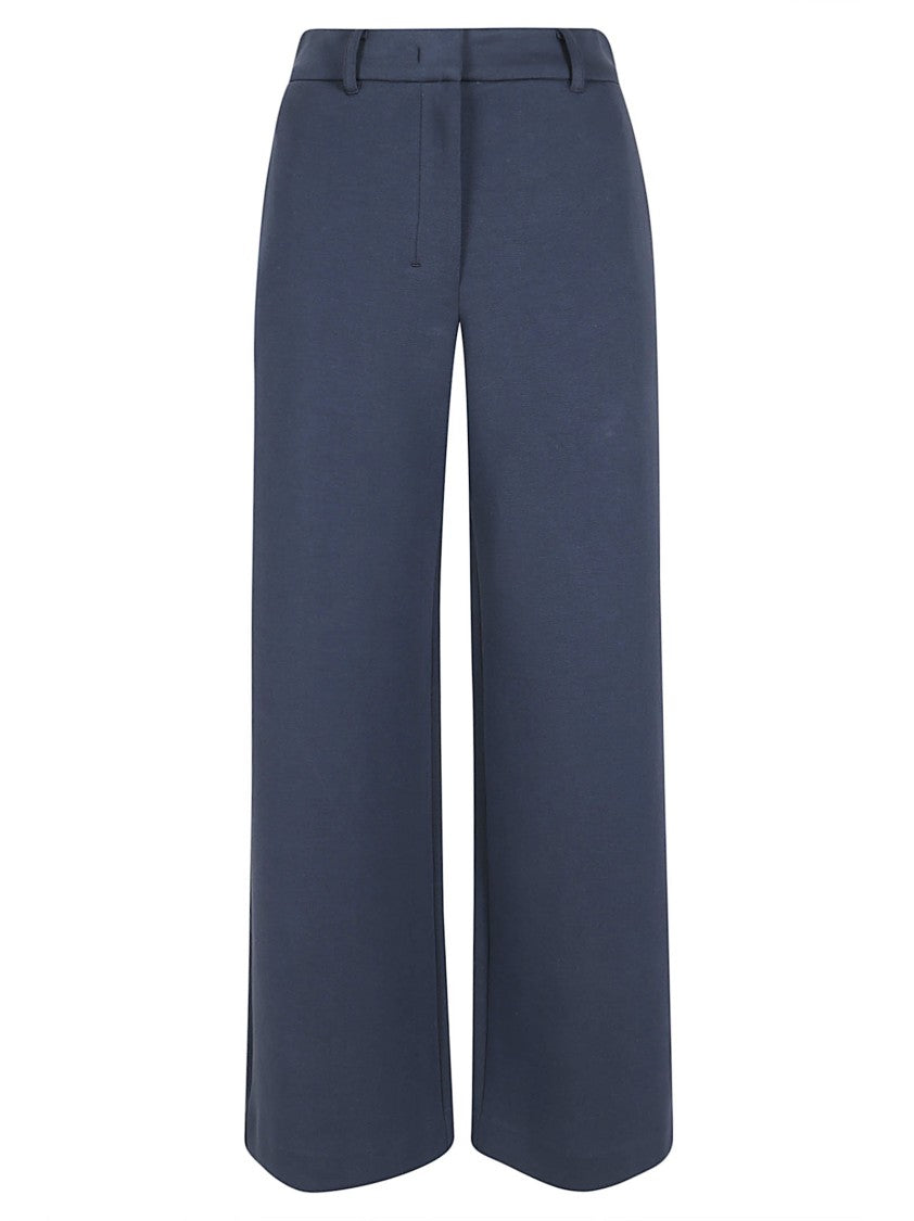 Max Mara Wide-Leg Cropped Trousers With Tailored Finish