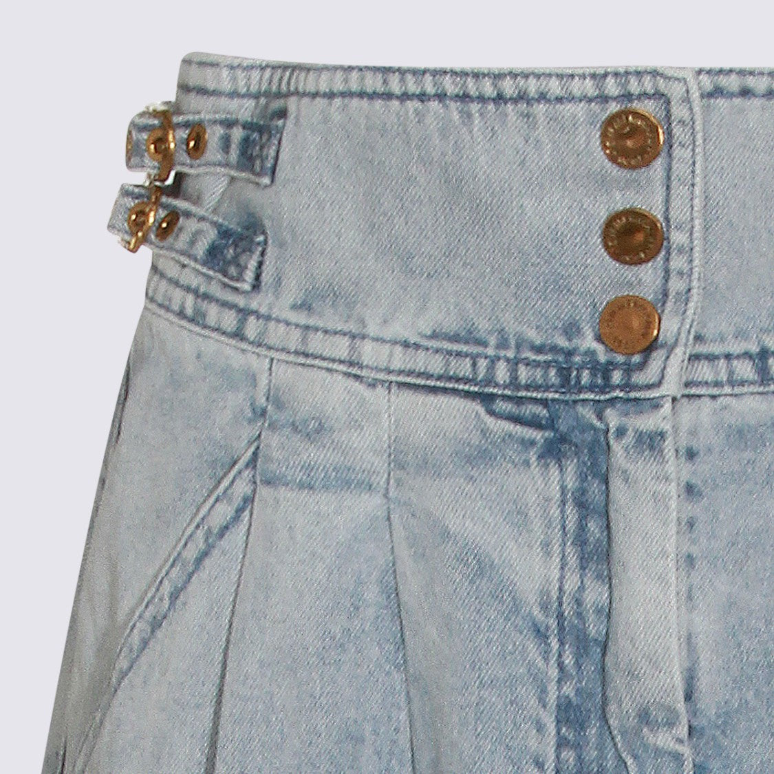 Zimmermann Light Blue Cotton Skirt