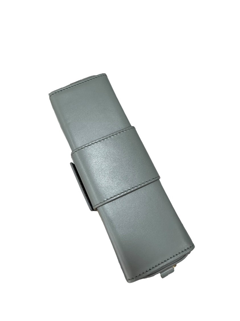 Dior 30 Montaigne Box In Smooth Grey Leather