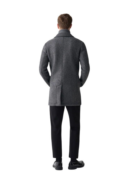 Colmar Originals Gray Melange Wool Blend Coat