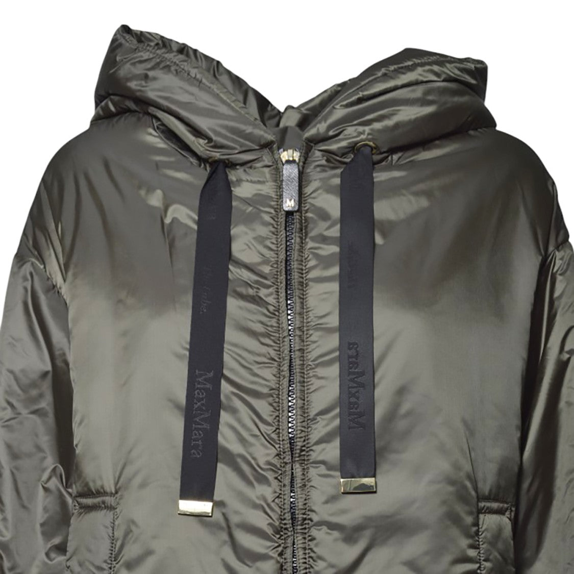 Max Mara Relaxed Fit Hooded Jacket With Adjustable Drawstrings