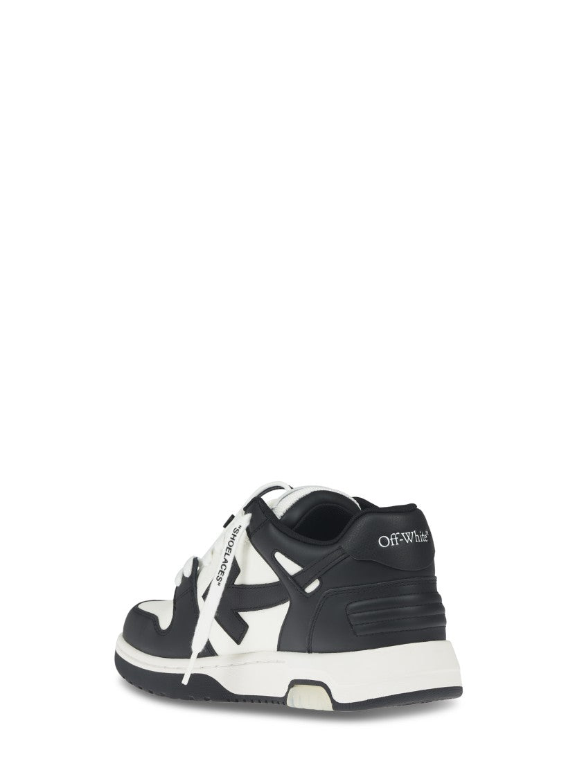 Off-White Low-Top Bold Calf Leather Sneakers