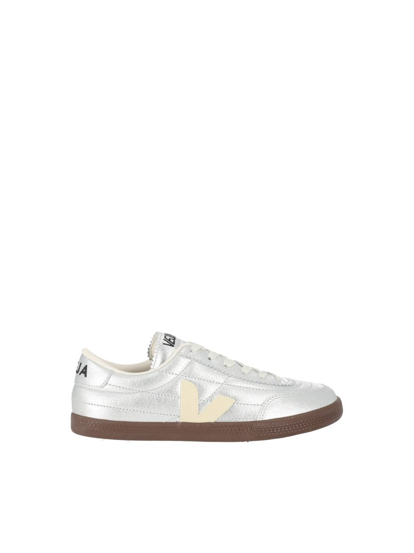 Veja Silver Panenka Metallic Low-Top Sneakers