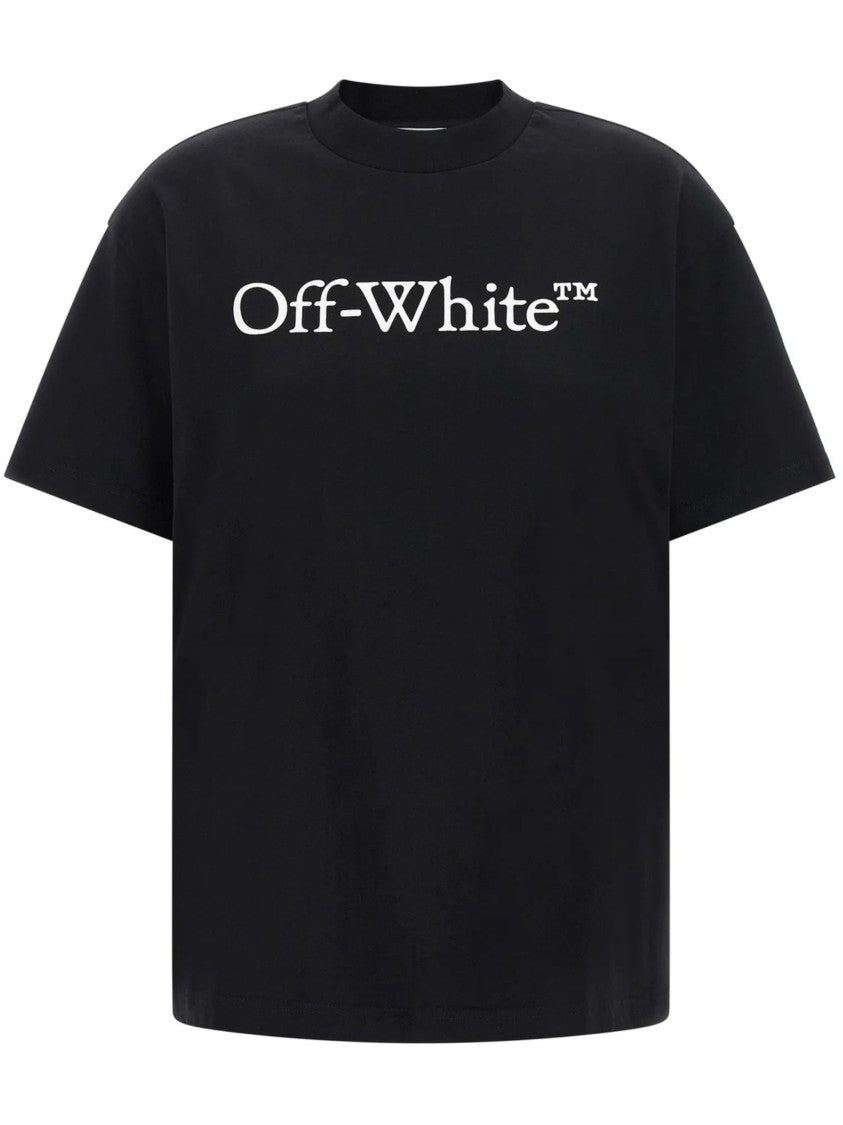 Off-White Black Short-Sleeved T-Shirt With Bold Logo