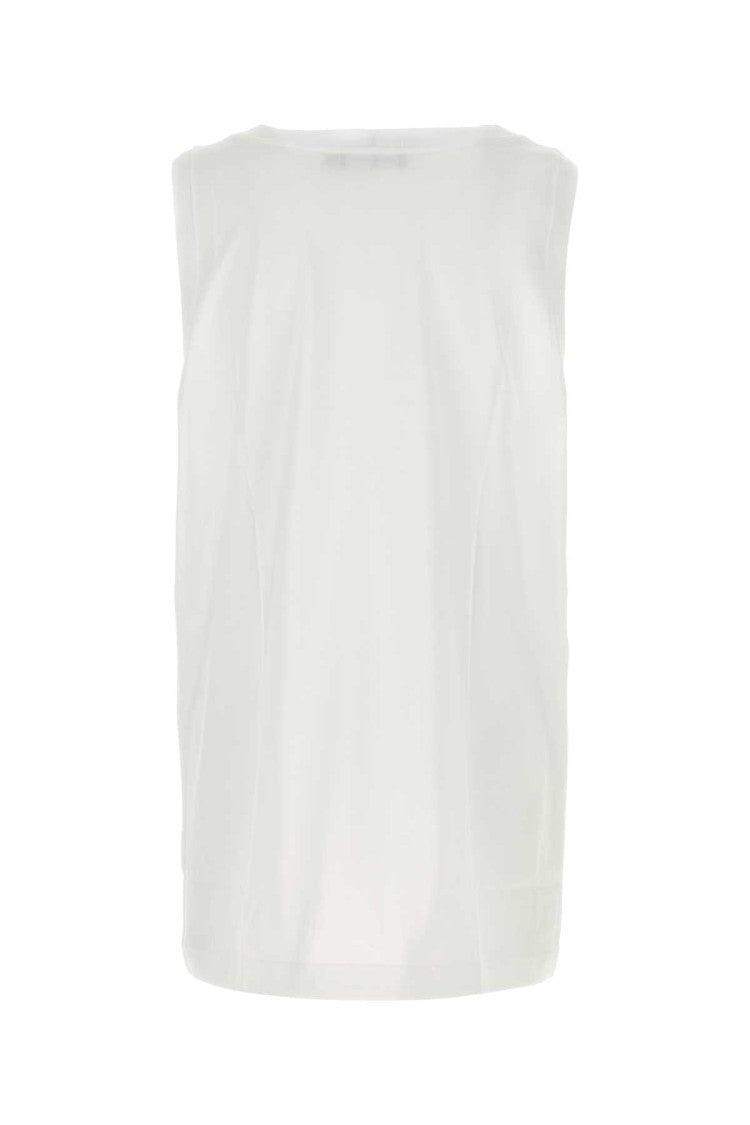 Dolce & Gabbana White Cotton Tank Top