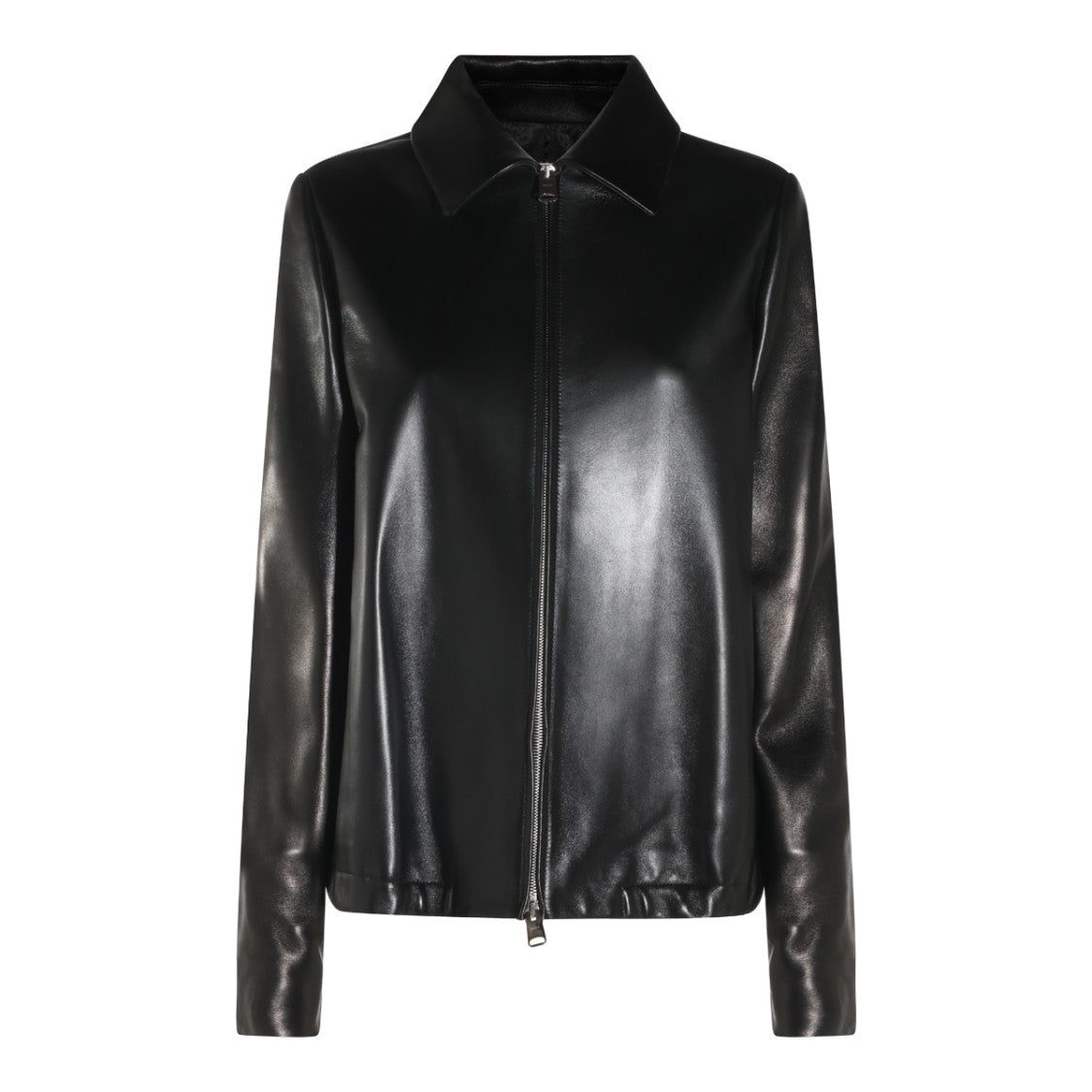 Khaite Black Leather Jackson Jacket