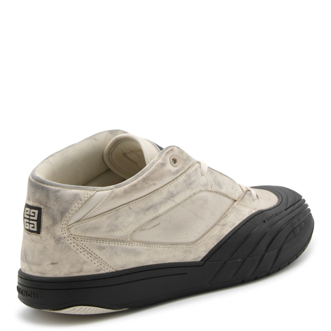 Givenchy Beige Leather Back Logo Sneakers