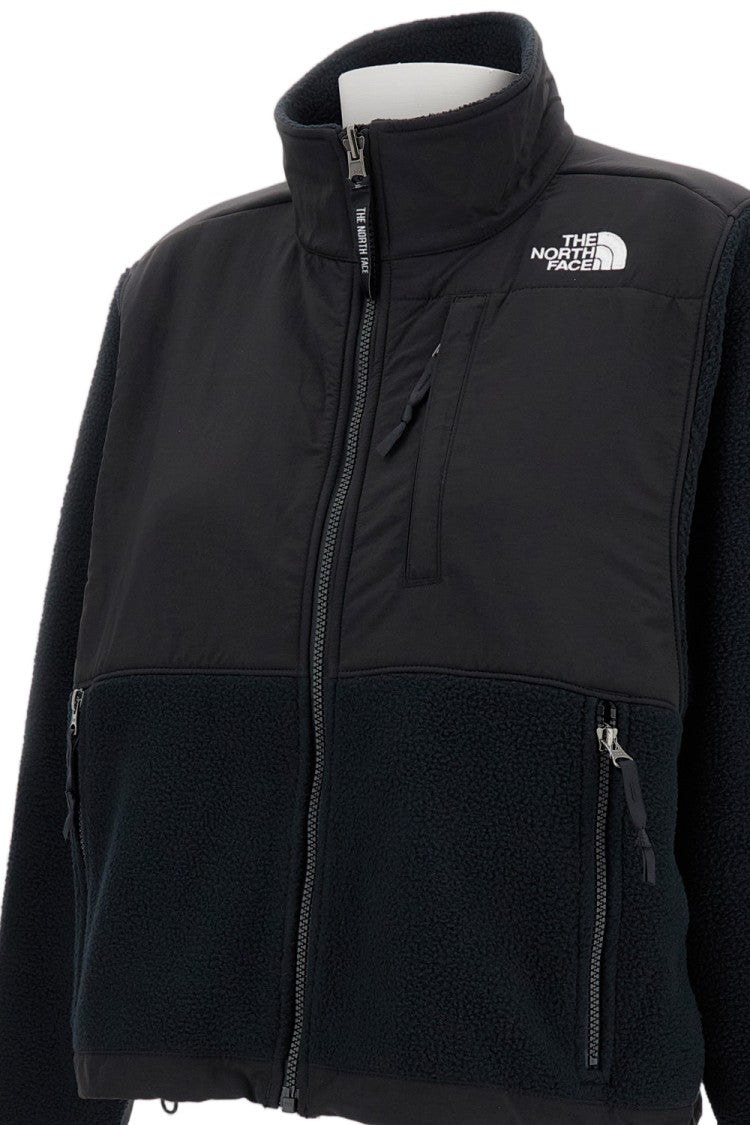 The North Face Light Blue Denali Retro Cropped Zip-Up Fleece Jacket