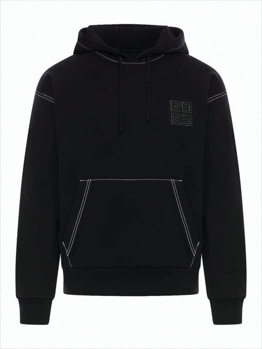 Givenchy Relaxed Fit Black Hoodie With Kangaroo Pocket