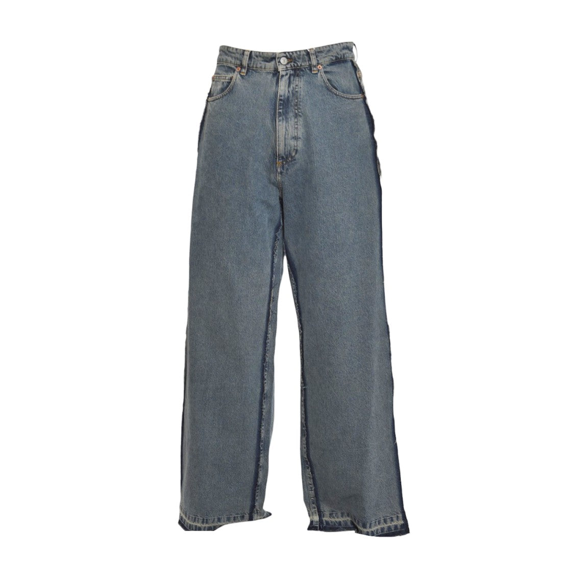 Mm6 By Maison Margiela Relaxed Straight-Leg Denim Jeans With Classic Five-Pocket Design
