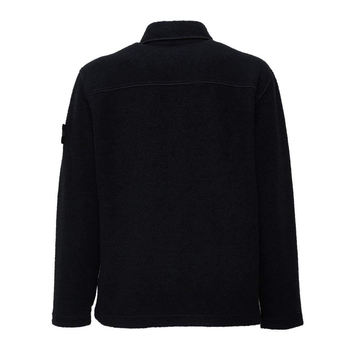 Stone Island Black Chest Pocket Snap Button Shirt
