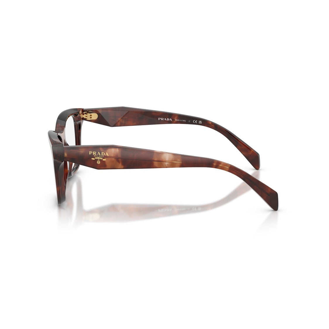 Prada 0Pr C10v Oversized Tortoiseshell Frame Sunglasses