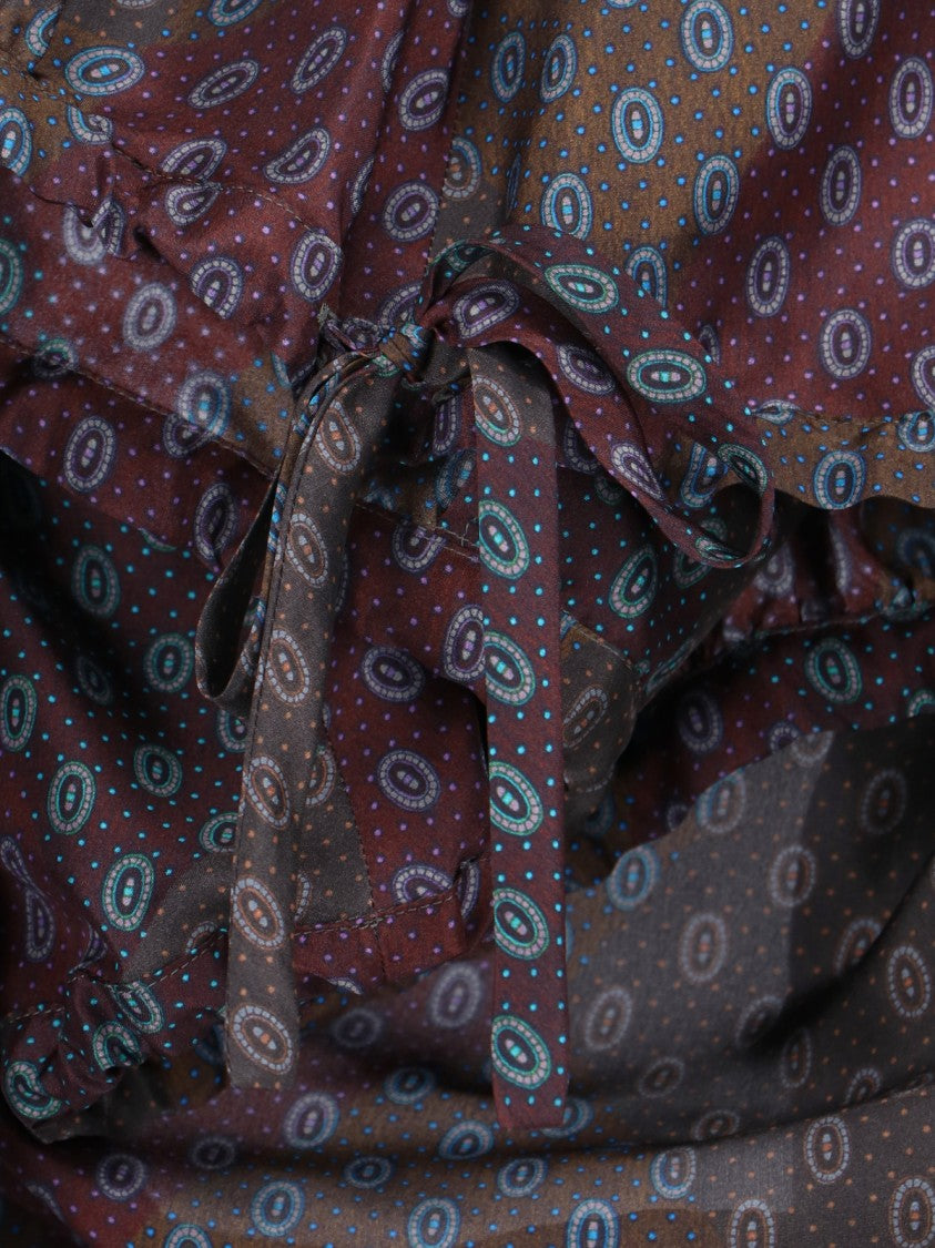 Dries Van Noten Habotai Silk Blouse – Multicolor