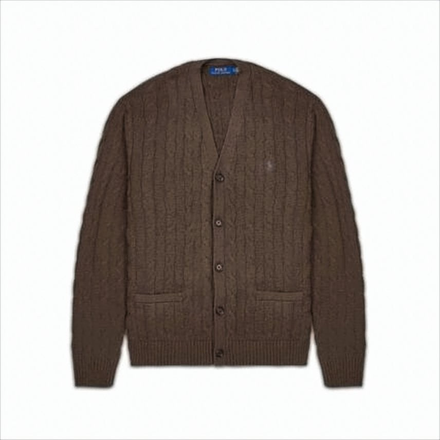 Polo Ralph Lauren Classic Cable Knit Cardigan With Button-Up Front