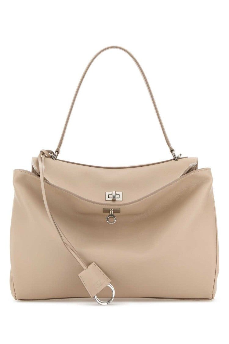 Balenciaga Sand Leather Medium Rodeo Handbag