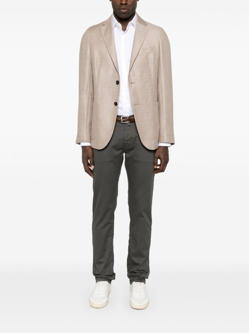 Jacob Cohen Tailored Charcoal Grey Jeans With Classic Five-Pocket Design