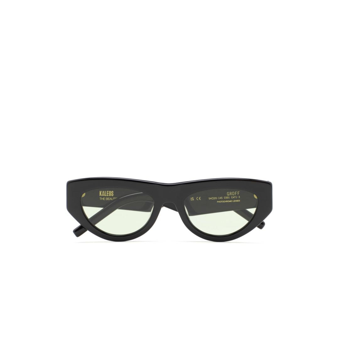 Kaleos Groff Cat-Eye Sunglasses With Glossy Black Frames