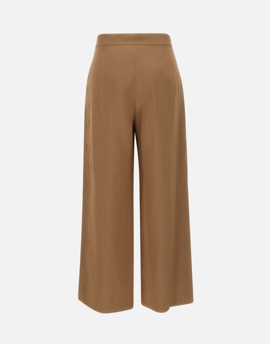 Max Mara Wide-Leg Cropped Pants With Tailored Silhouette